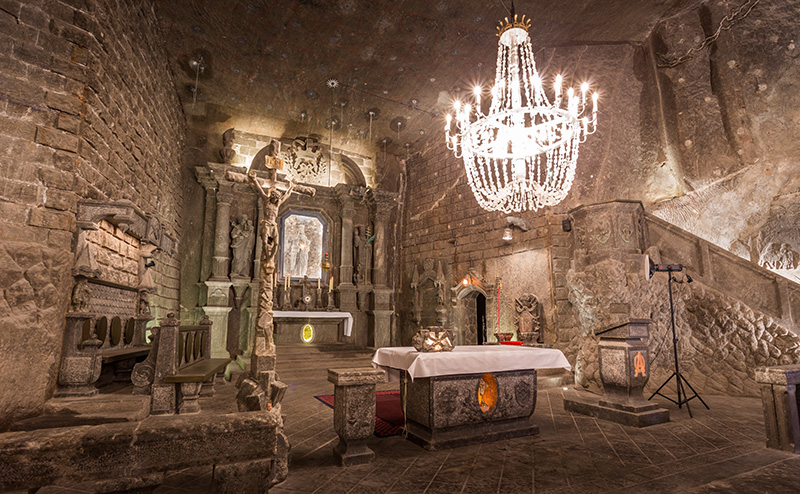 Εκκλησία από αλάτι στο ορυχείο Wieliczka
